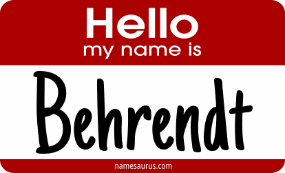 Hello my name is Behrendt png download