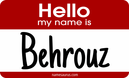 Hello my name is Behrouz png download