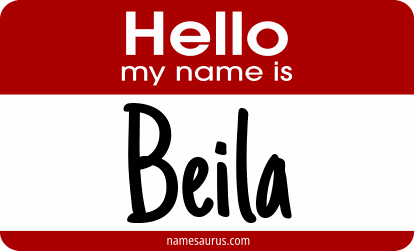 Hello my name is Beila png download