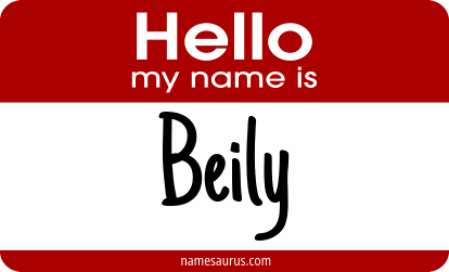 Hello my name is Beily png download