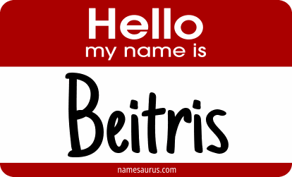 Hello my name is Beitris png download
