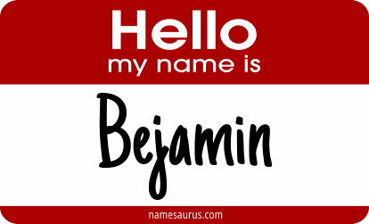Hello my name is Bejamin png download