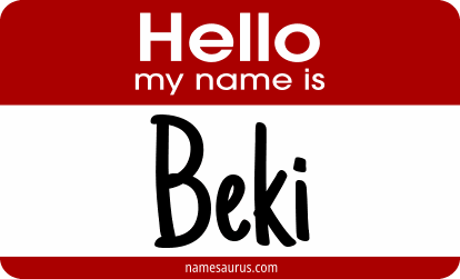 Hello my name is Beki png download