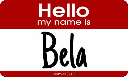 Hello my name is Bela png download