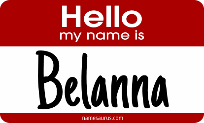 Hello my name is Belanna png download
