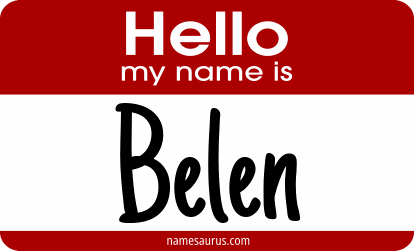 Hello my name is Belen png download
