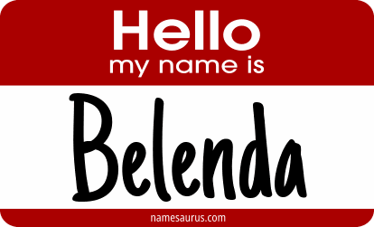 Hello my name is Belenda png download