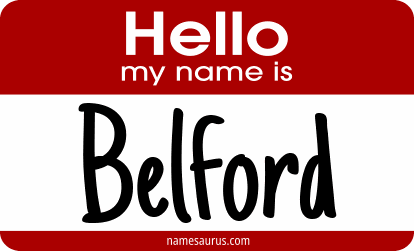 Hello my name is Belford png download