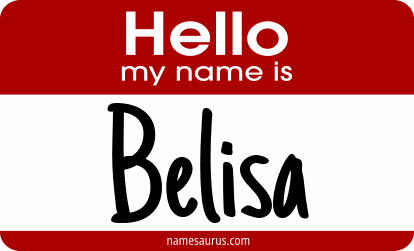 Hello my name is Belisa png download