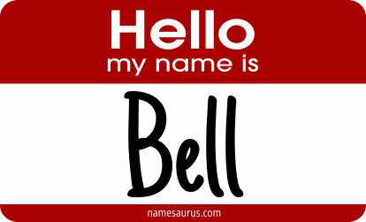 Hello my name is Bell png download