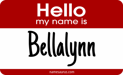 Hello my name is Bellalynn png download