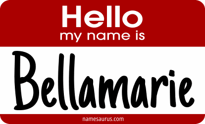 Hello my name is Bellamarie png download