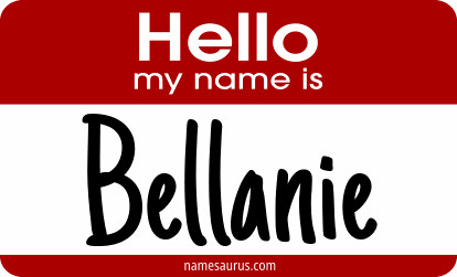 Hello my name is Bellanie png download