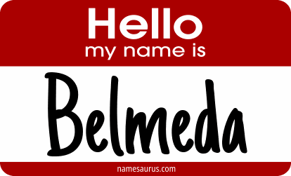 Hello my name is Belmeda png download