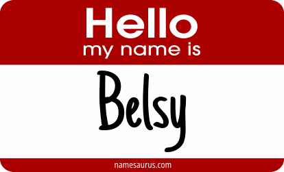 Hello my name is Belsy png download