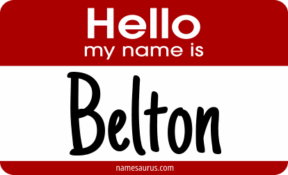 Hello my name is Belton png download