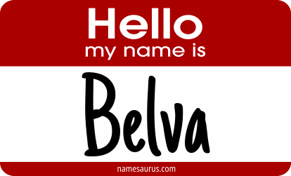 Hello my name is Belva png download