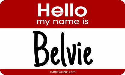 Hello my name is Belvie png download