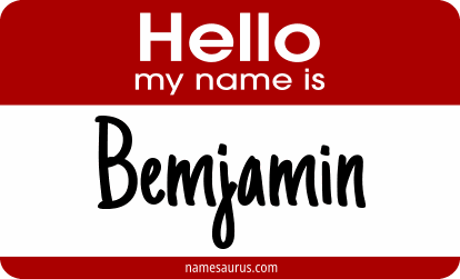 Hello my name is Bemjamin png download