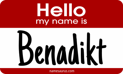 Hello my name is Benadikt png download