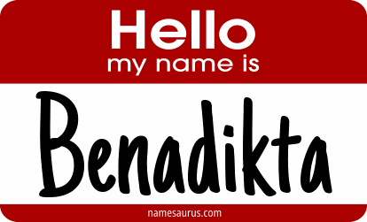 Hello my name is Benadikta png download