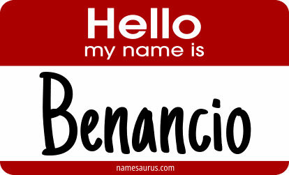 Hello my name is Benancio png download