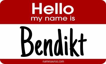 Hello my name is Bendikt png download