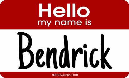 Hello my name is Bendrick png download