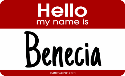 Hello my name is Benecia png download