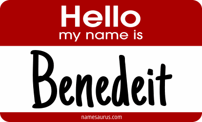 Hello my name is Benedeit png download