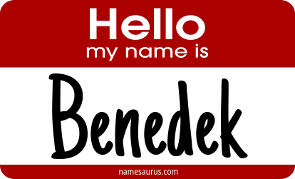 Hello my name is Benedek png download