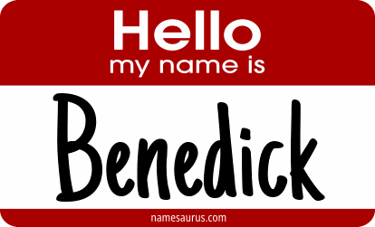 Hello my name is Benedick png download