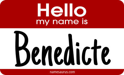 Hello my name is Benedicte png download