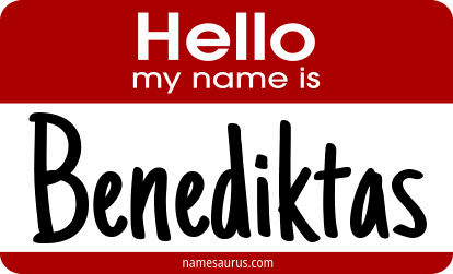 Hello my name is Benediktas png download