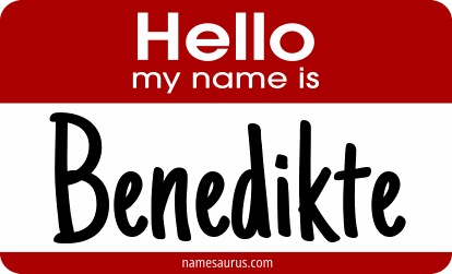Hello my name is Benedikte png download