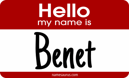 Hello my name is Benet png download