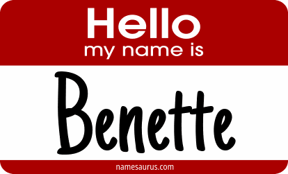 Hello my name is Benette png download