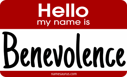Hello my name is Benevolence png download