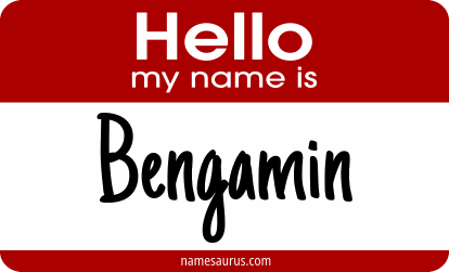 Hello my name is Bengamin png download