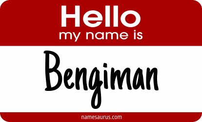 Hello my name is Bengiman png download