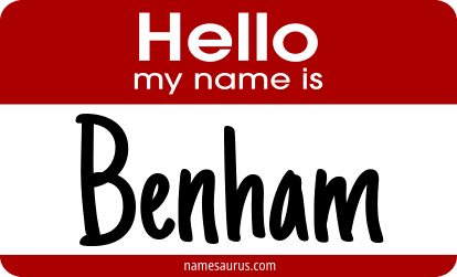 Hello my name is Benham png download