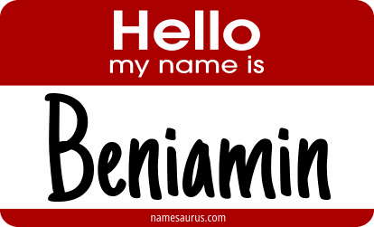 Hello my name is Beniamin png download