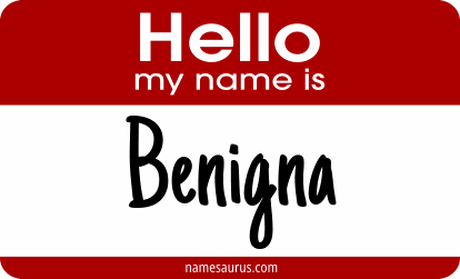 Hello my name is Benigna png download
