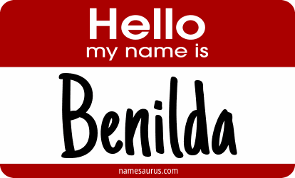 Hello my name is Benilda png download