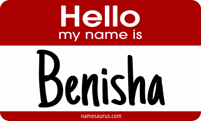 Hello my name is Benisha png download