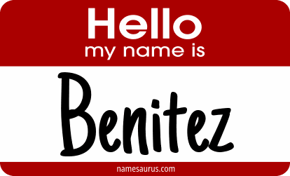 Hello my name is Benitez png download