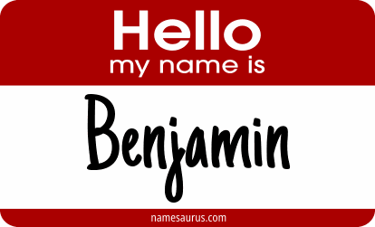 Hello my name is Benjamin png download