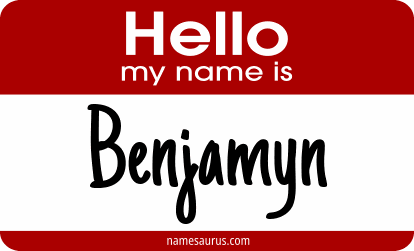Hello my name is Benjamyn png download