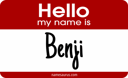 Hello my name is Benji png download