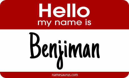 Hello my name is Benjiman png download